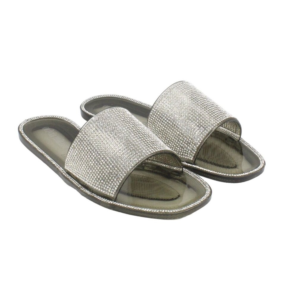 Olivia Miller Womens Barleycove Rhinestone Jelly Sandals